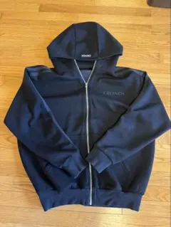CRONOS ジップアップパーカー ブラック Sサイズ