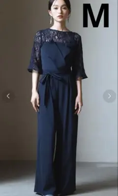 レースブラウス ジャンプスーツ パンツドレス パーティードレス　ドレスプラス