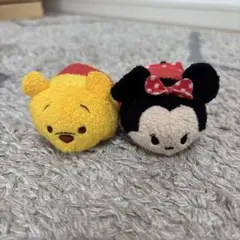 ディズニー ツムツム ぬいぐるみ　プーさん　ミニーちゃん　 2体セット