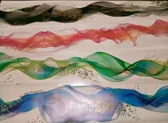 コラージュ 海外マステ PETマステ 装飾マステ 4種 切り売り お試し