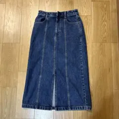 GU デニム　ロングスカート　M