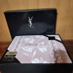イヴ サン ローラン 花柄ブランケット