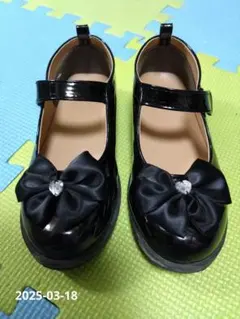 女の子 フォーマルシューズ 19cm+レースフリルソックス2点【まとめ売り】