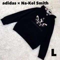 美品 adidas アディダスオリジナルス ナケルスミス パーカー ブラック L
