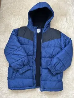 OLD NAVY フード付き中綿コート ネイビーブルー