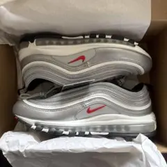 【新品】Nike Air Max 97 シルバー/レッド 27cm