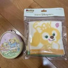 ダッフィー クッキーアン イースター ポーチ　タオル