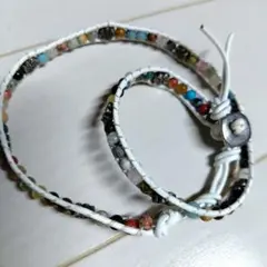 ☆天然石ビーズ 二重ブレスレット☆