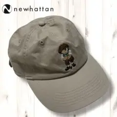 ニューハッタン newhattan キャップ くま 熊 ベア 刺繍