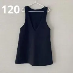 【GU】ジャンパースカート　ブラック　黒 120