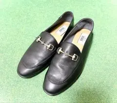 美品【ルタロングリーズ】バブーシュ　ホースビットローファー　23.5cm 黒