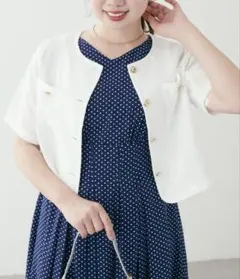 camami金釦ツイードジャケット風TOPS【natural couture】のサムネイル