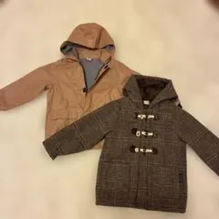 キッズ、PETIT BATEAU フード付きブルゾン、PETIT MAINコート