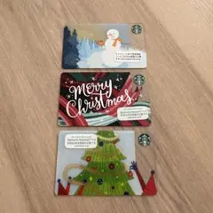 スターバックス ギフトカード クリスマス 3枚セットのサムネイル
