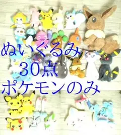 32-6815★ぬいぐるみ　まとめ売り！　30点　ポケモンのみ