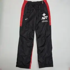 A77 ジャージパンツ 黒/赤