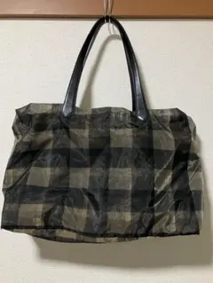 トートバッグ チェック 大型