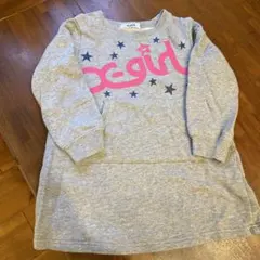 x-girl グレー 長袖ワンピース 110