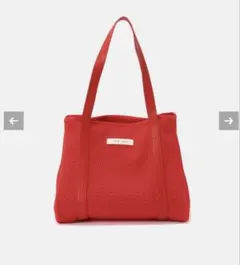 IENA★新品★完売q bag paris軽量トートバッグ★レッドのサムネイル