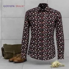 新品コトンドゥ COTONDOUX コンサート柄　音楽　サイズ 38 スリム