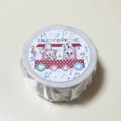 ①レトロアニマル同柄マスキングテープ2巻セット LiebeLiebeLiebe