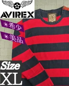 【希少】 AVIREX アヴィレックス ボーダー ニット セーターのサムネイル