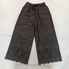 完売 人気 アンヌーク Cutwork Lace Pants ブラック 36 - メルカリ