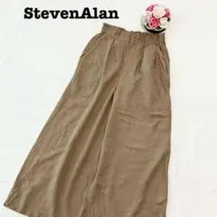 スティーブンアラン　レディース　ワイドパンツ　フリー　ベージュ　ウエストゴム