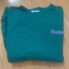 刺繍ロゴ グリーントレーナー