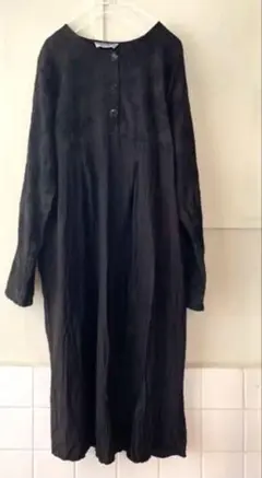 ヴィンテージ 刺繍ワンピース ブラックロングワンピース