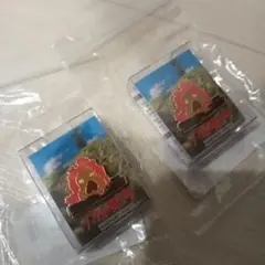 ジブリ ハウルの動く城 カルシファー ピンバッジ 2個セット 新品未開封