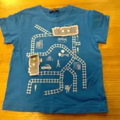HUNGRY HEART 100cm 青 Tシャツ 電車のサムネイル