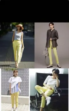 PLST 黄色 カジュアルパンツ XS