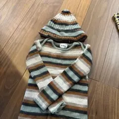 mabli ニット　ニット帽セット