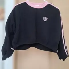 CHOACHUA LOVE トレーナー ブラック ピンク