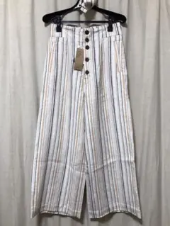 新品・未着用‼️タグ付き　ワールドオゾック　麻パンツのサムネイル