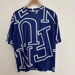 ✨未使用✨ネイビー 大文字ロゴ オーバーサイズTシャツ