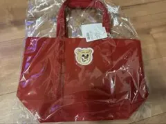 新品未開封】フェイラー オールドテディ ワッペントートバッグ ワイン