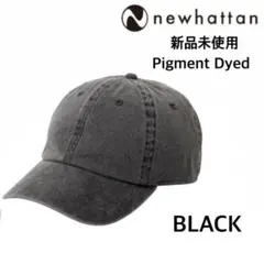 新品未使用 ニューハッタン ピグメントダイ ベースボールキャップ ブラック