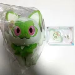 ニァオハ ぬいぐるみ 一番くじ A賞 メモ帳、ステッカー H賞 セット
