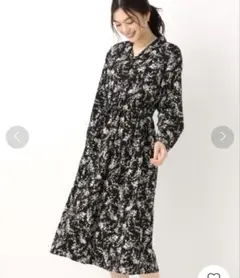 【新品未使用】GLOBAL WORK グローバルワーク ガラ開襟シャツワンピース