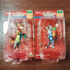 ディズニー　クリスマスオーナメント1番くじ2025 ズートピア2点セット