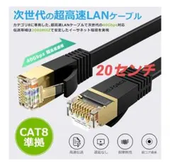 CAT8 40Gbps LANケーブル 20センチ