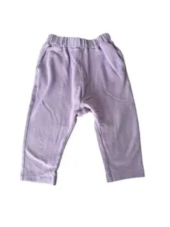 【GU】薄紫 コットンパンツ ウエストゴム　ズボン　80cm。