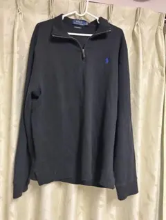 美品　Polo Ralph Lauren ブラック ジップアップセーター L