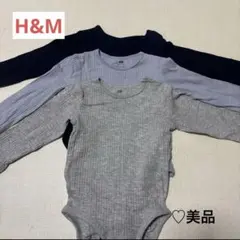 h&m ロンパース70サイズ　3点セット　美品