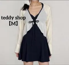 teddy shop【M】ボレロ付きワンピース水着のサムネイル