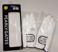 パーリーゲイツ ゴルフグローブ 両手用 SS 白×ネイビー にこちゃん☺️