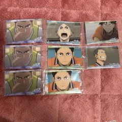 ハイキューウエハース5 山口忠　東峰旭　澤村大地　田中龍之介　菅原孝支