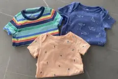 GAPロンパース3点セット　ボーダー　サメ　サーフィン